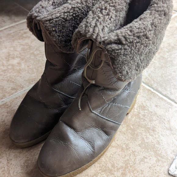 Ara Leather and Sheep Wool Booties - Picture 6 of 6